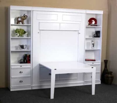 Barrington Table Bed in White Closed - Wallbeds n More Scottsdale